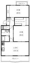 ピアンテ四ツ池の間取り画像