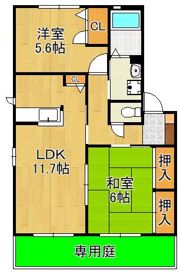 プレジールアン D棟の間取り画像