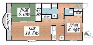 ベルクレールの間取り画像