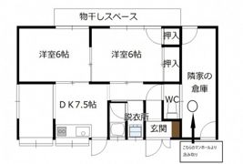 新田貸家（佐方621-2-3）の間取り画像