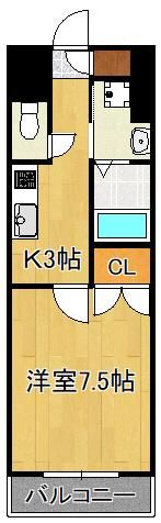 リファレンス小倉駅前の間取り画像