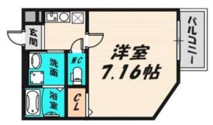 カーサクレスト清水Ⅱの間取り画像