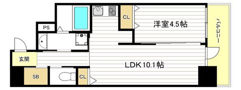 ファーストフィオーレ梅田イーストの間取り画像