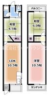野村貸家の間取り画像