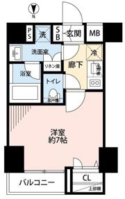 プレール・ドゥーク西新宿五丁目の間取り画像