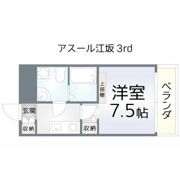 アスール江坂3rdの間取り画像