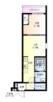 フジパレス鴫野東ウエストの間取り画像