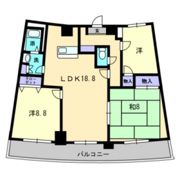 エクセルメゾン岡山の間取り画像