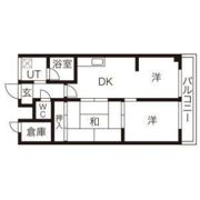 勧修寺ハイツの間取り画像