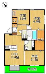 D-ROOM鷹の巣の間取り画像