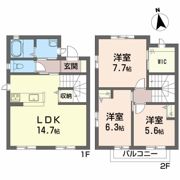ウッドハウスⅢの間取り画像
