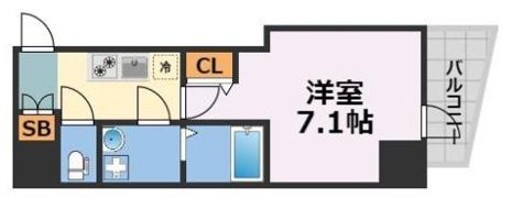 レジデンス難波南の間取り画像