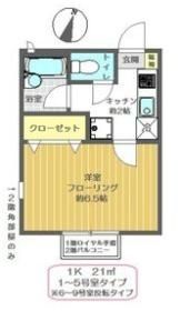 サニーコート北葛西Ⅲの間取り画像