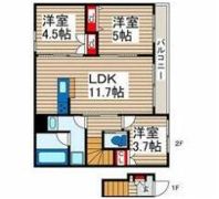 tomatoⅢ A棟の間取り画像