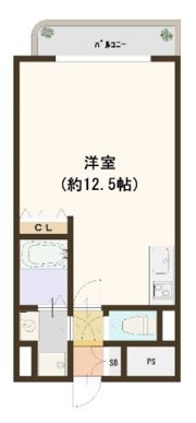 エスタブレ南森町の間取り画像