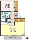 サンラモン東山 Aの間取り画像