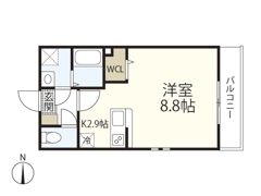 K’s palace牛田の間取り画像