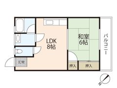 泉コーポの間取り画像