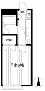 曽我マンションの間取り画像