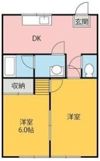 カズミハイツABの間取り画像