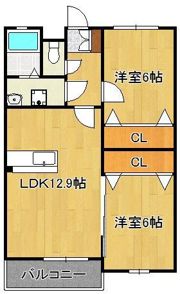 グラン・ジュネス重住の間取り画像