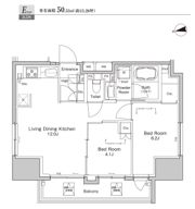 プラウドフラット浅草雷門の間取り画像