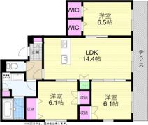 residence des mirabellesの間取り画像