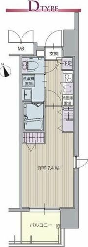パルティール植田の間取り画像