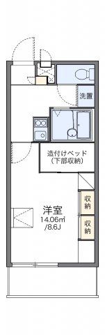 レオパレスCartier勅使Kの間取り画像