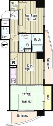 レジデンス武蔵野の間取り画像