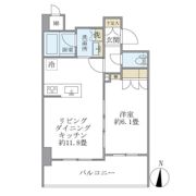 レクシード両国駅前の間取り画像