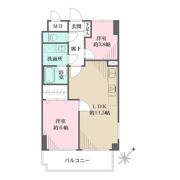 藤和シティホームズ新宿余丁町の間取り画像
