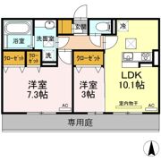 ウエストヒルズ萩Ⅰの間取り画像