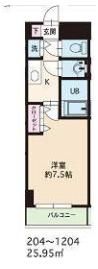 HF銀座レジデンスEASTⅡの間取り画像