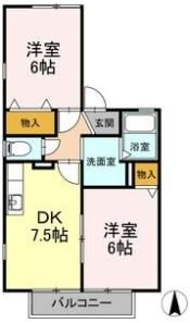 エスポワールマキの間取り画像