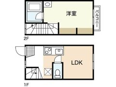 丹那コーポラスⅡの間取り画像