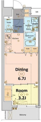 メイクス大阪鶴見の間取り画像