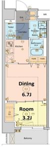 メイクス大阪鶴見の間取り画像