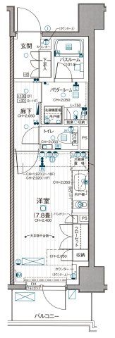 デュオステージ関内Ⅱの間取り画像