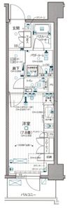 デュオステージ関内Ⅱの間取り画像