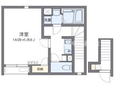 クレイノ茂木2の間取り画像