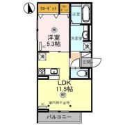 セッティエーム高崎Bの間取り画像