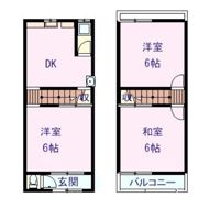 貸テラスハウスの間取り画像