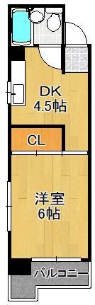 小倉第二鳳城ビルの間取り画像