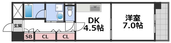 ベルビュー7番館の間取り画像