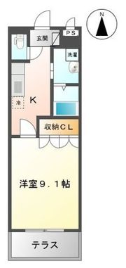 フローラ滑川の間取り画像