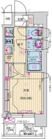 プレサンス東小橋エレディータの間取り画像