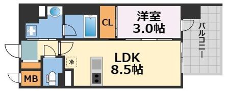 J．GRAN Court京町堀の間取り画像