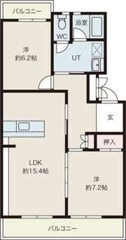 長戸住宅の間取り画像