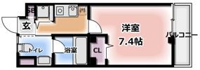 アクロス大日アパートメントの間取り画像
